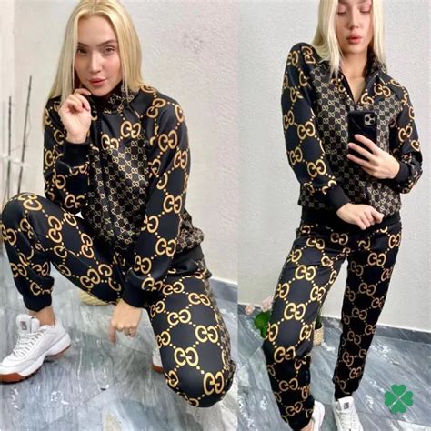 women floral suit gucci|women's Gucci tracksuit.